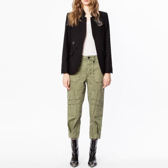 NWT - Zadig & Voltaire Very Multi Jacket BLACK 💕 - Picture 2 of 12